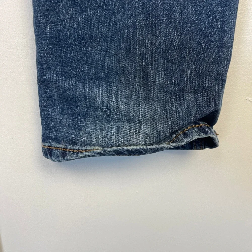 Wrangler Retro Slim‎ Straight Jeans Mens 36x35 Medium Wash Blue Jeans 10WLT88BZ